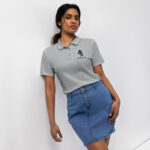 womens grey polo